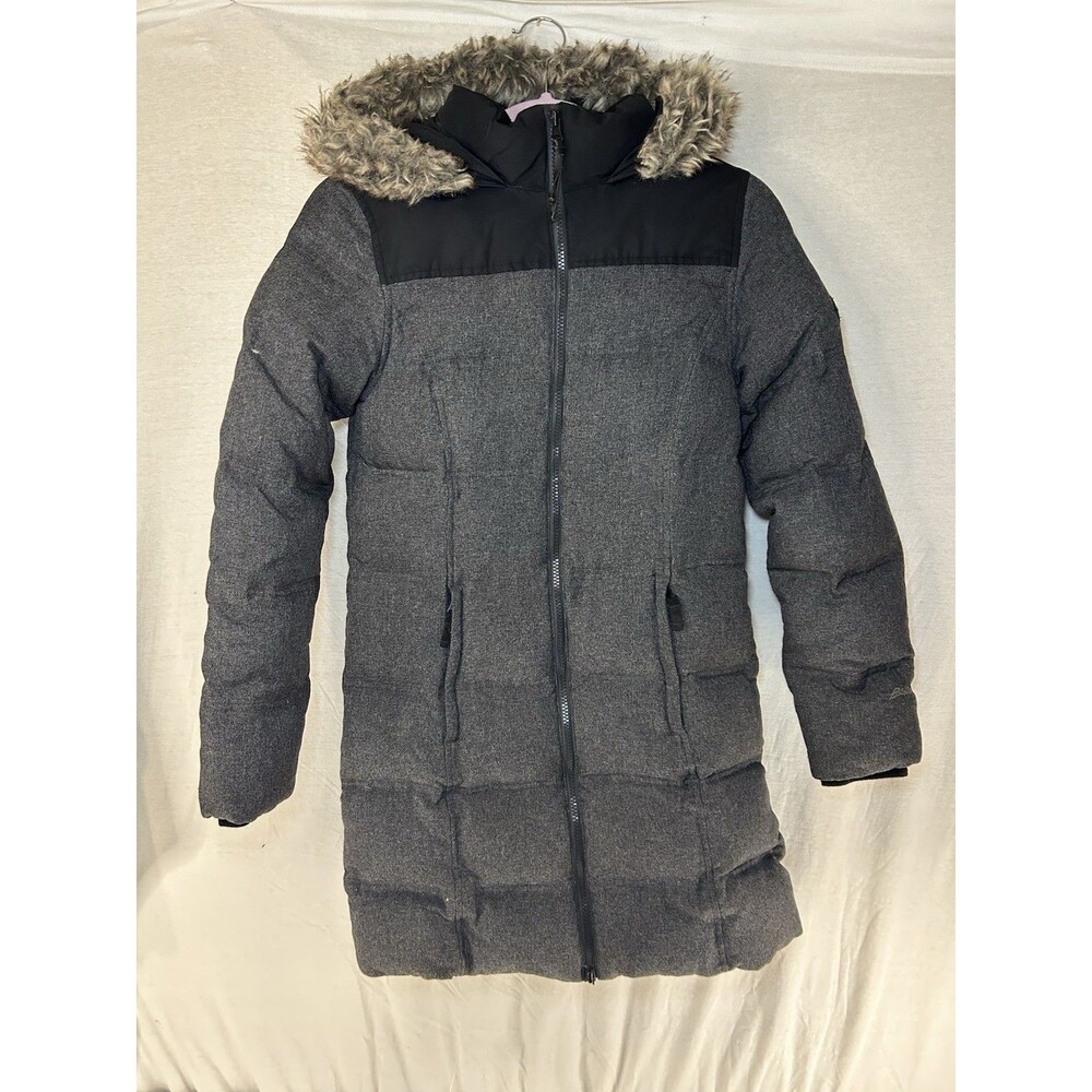 Eddie Bauer Women’s Noble Long Down Puffer Parka Jacket Coat Hood Size Small